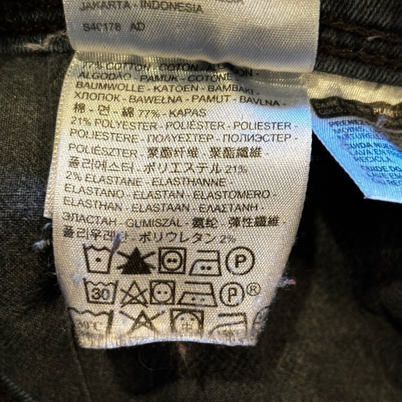 Levi's 512 Straight Perfectly Slimming Women Jeans Dark Indigo W29 L32 Size 8 - Picture 5 of 9